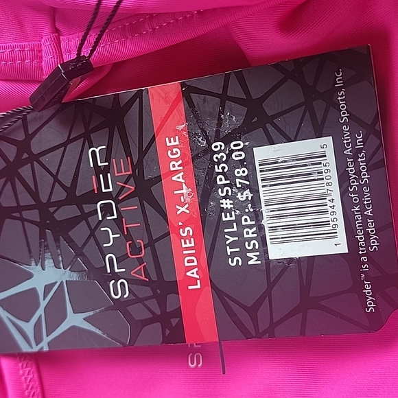 Spyder Pink Active Tank Dress Size XL - Picture 6 of 8